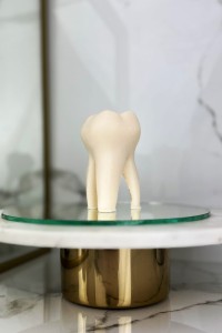 Świeca sojowa w kształcie zęba