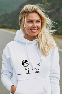 Bluza z psem mopsem dla psiej mamy