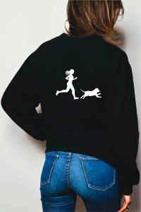 Bluza pies biegacza bieg z psem 