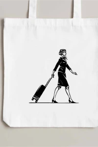 Torba shopperka z uszami dla stewardessy