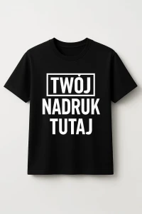 Koszulka z własnym nadrukiem logo grafiką