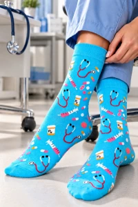 Skarpetki dla lekarza pielęgniarki medyka szpital